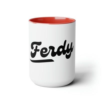 Two-Tone Coffee Mugs, 15oz