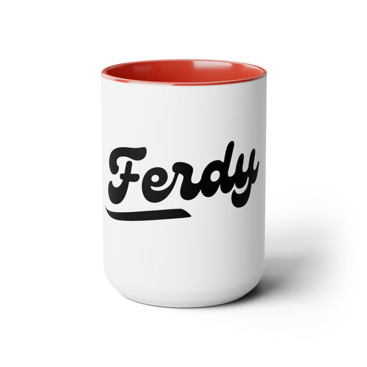 Two-Tone Coffee Mugs, 15oz