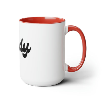 Two-Tone Coffee Mugs, 15oz