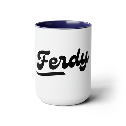 Two-Tone Coffee Mugs, 15oz