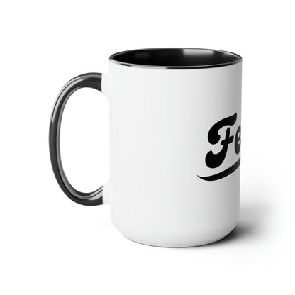 Two-Tone Coffee Mugs, 15oz
