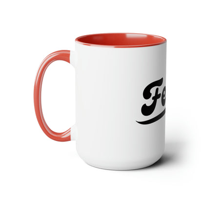 Two-Tone Coffee Mugs, 15oz