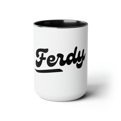 Two-Tone Coffee Mugs, 15oz